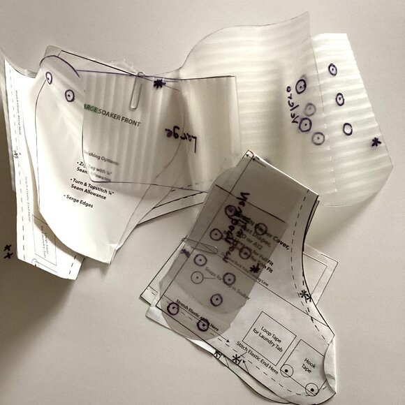 Dritz Babyville Boutique Cloth Baby Diapers Made Easy Book W Cut-out Patterns - Picture 7 of 7